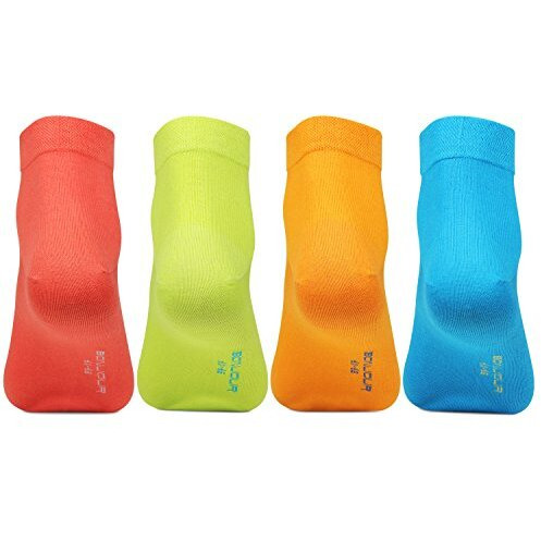 Bonjour Men's Ankle Socks (Pack Of 4)(Broaicp003-Po4_Multicolor_Free Size)