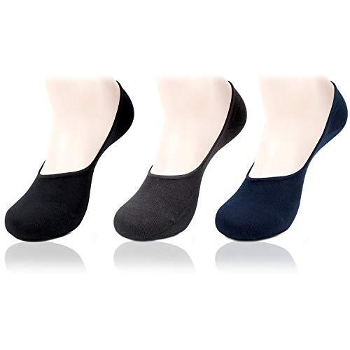 Bonjour Men's Liners Socks (Pack Of 3)(Brofm-02-Po3_Multicolor_Free Size)