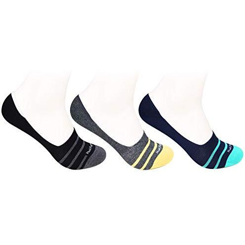Hush Puppies Men's Cotton Liners Socks (Pack Of 3) (Brohpfm-01-Po3_Multicolor_Free Size)
