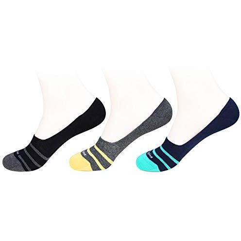 Hush Puppies Men's Cotton Liners Socks (Pack Of 3) (Brohpfm-01-Po3_Multicolor_Free Size)