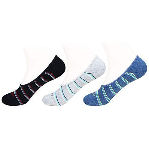 Hush Puppies Men's Cotton Modern Liners Socks (Pack Of 3) (Brohpfm-03-Po3_Multicolor_Free Size)
