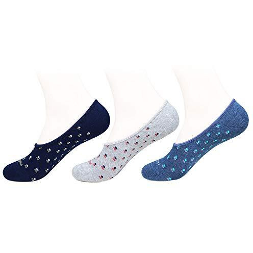 Hush Puppies Men's Cotton Liners Ankle Length Socks (Brohpfm-04-Po3_Multicolor_Free Size)