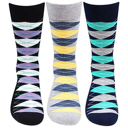 Hush Puppies Men's Calf Length Cotton Socks (Brohpm-01A-Po3_Multicolor_Free Size_Multicolor)