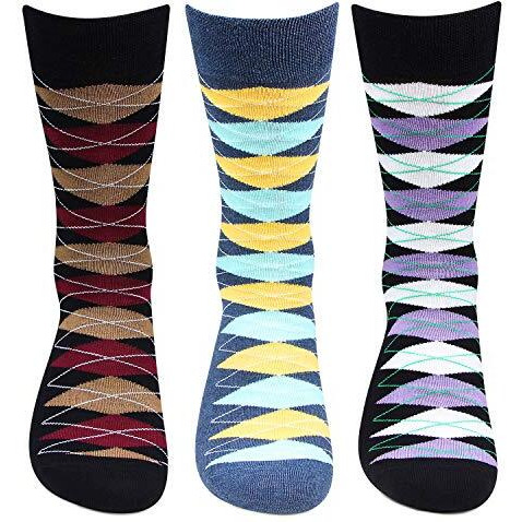 Hush Puppies Men's Cotton Calf Length Socks (Brohpm-01B-Po3_Multicolor_Free Size)