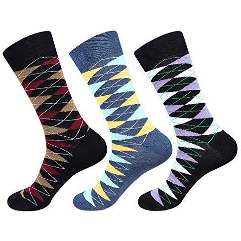 Hush Puppies Men's Cotton Calf Length Socks (Brohpm-01B-Po3_Multicolor_Free Size)