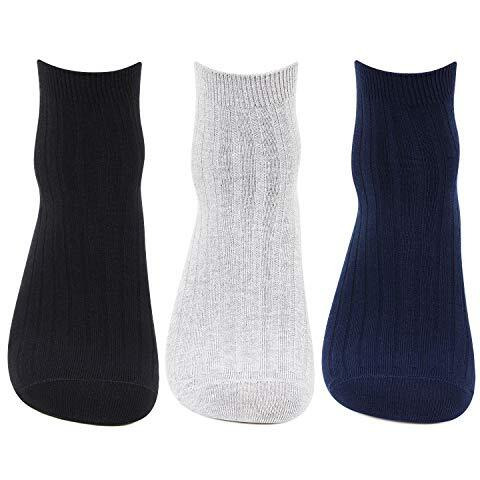 Hush Puppies Men's Cotton Ankle Length Socks (Brohpm-13A-Po3_Multicolor_Freesize)