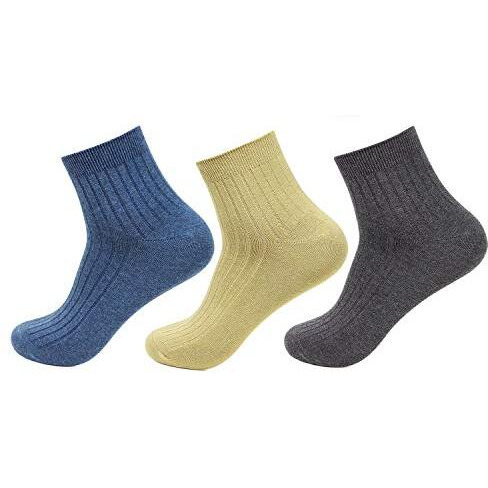 Hush Puppies Men's Cotton Ankle Socks (Pack Of 3) (Brohpm-13B-Po3_Multicolor_Freesize)