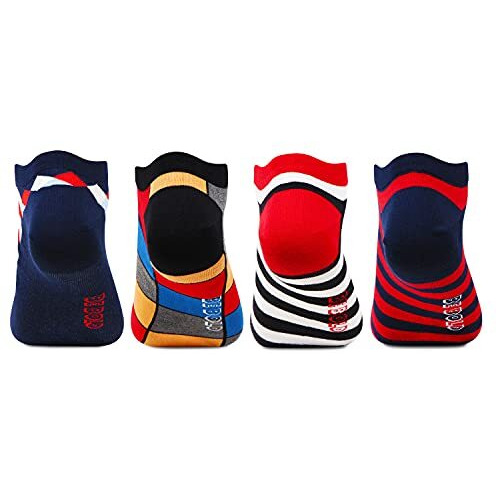 Bonjour Men's Secret -Length Bold Socks -Pack Of 4
