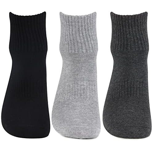 Bonjour Men's Cotton Ankle Sports Socks - Pack Of 3, Free Size