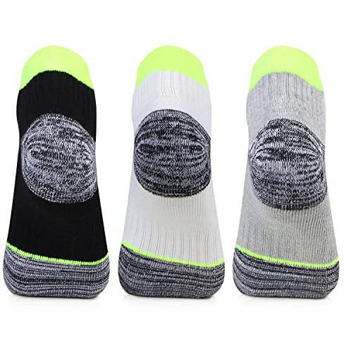 Bonjour Men's Secret Length Terry Sports Socks - Po3