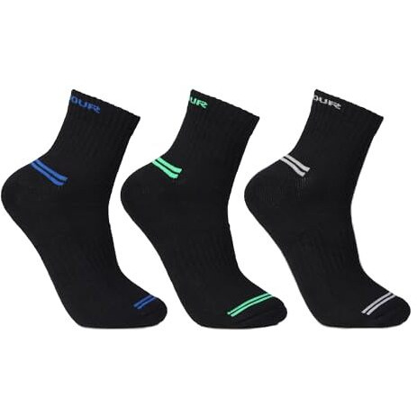 Bonjour Men's Performance Cushioned Socks | Ankle Length Sports Socks For Men's - Po3