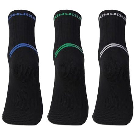 Bonjour Men's Performance Cushioned Socks | Ankle Length Sports Socks For Men's - Po3