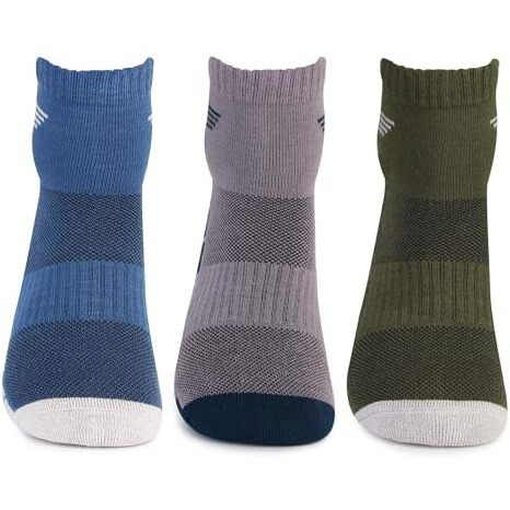 Bonjour Performance Sports Ankle Bamboo Socks For Men (Color-Assorted)