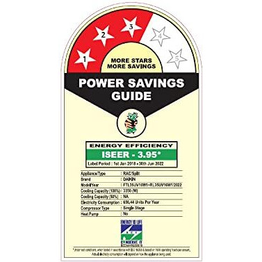 Daikin 1 Ton 3 Star Fixed Speed Split Ac (Copper, Pm 2.5 Filter, Ftl35U, White)