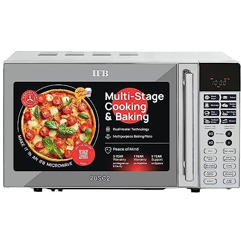 Ifb 20 L Convection Microwave Oven (20Sc2, Metallic Silver, With Starter Kit), Standard