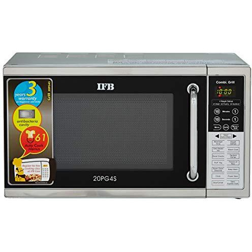 Ifb 20 L Grill Microwave Oven (20Pg4S, Black/Silver)