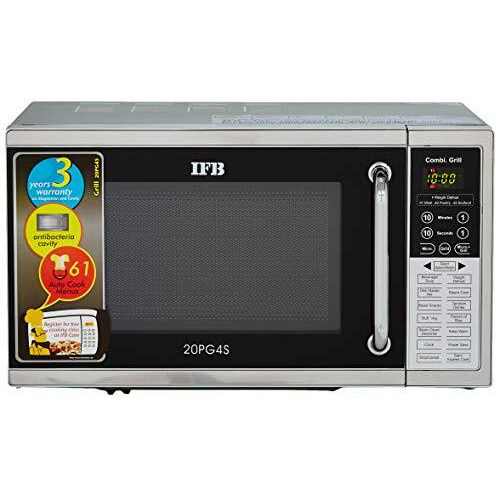 Ifb 20 L Grill Microwave Oven (20Pg4S, Black/Silver)