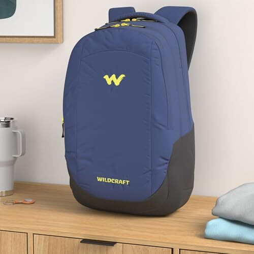 Wildcraft Turnaround Polyester 14 Inch 27 Ltrs Blue Laptop Standard Backpack