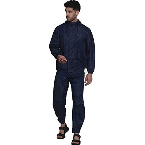 Wildcraft Polyester Men's Casual Style Solid Jacket (42359_Navy Blue_Large)