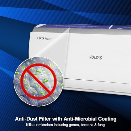 Voltas 1.5 Ton 5 Star Inverter Split Ac (Copper, 4-In-1 Adjustable Mode, Anti-Dust Filter, 185V Vectra Elite, White)