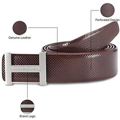 Tommy Hilfiger Enfield Leather Casual Belt For Men - M - 90Cm, Brown