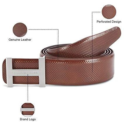 Tommy Hilfiger Enfield Leather Casual Belt For Men - M - 90Cm, Tan