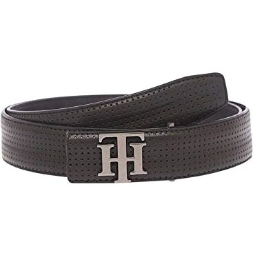 Tommy Hilfiger Darius Leather Casual Belt For Men - M - 90Cm, Black