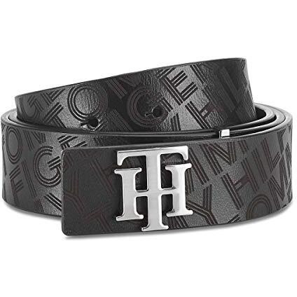 Tommy Hilfiger Ernest Leather Casual Belt For Men - L - 1M, Black