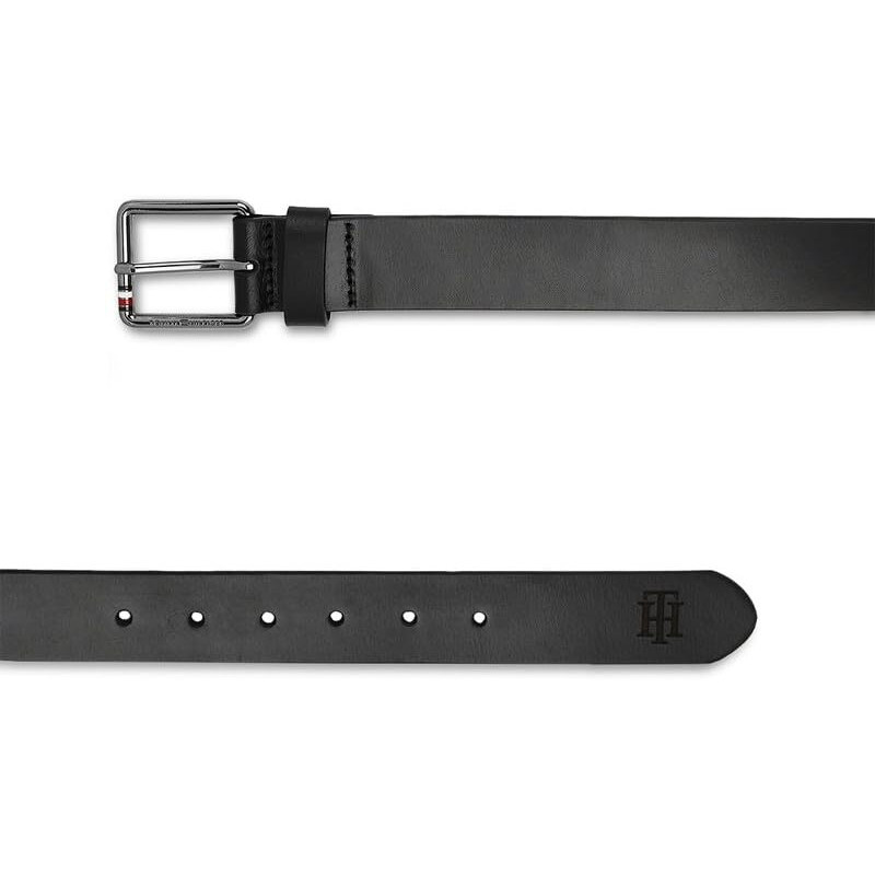 Tommy Hilfiger Ringsted Leather Casual Belt For Men - M 90Cm, Black