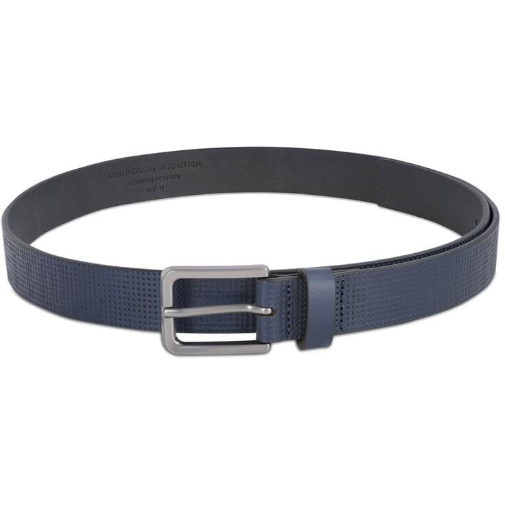 United Colors Of Benetton Stetson Men Casual Belt - Navy, M 90Cm