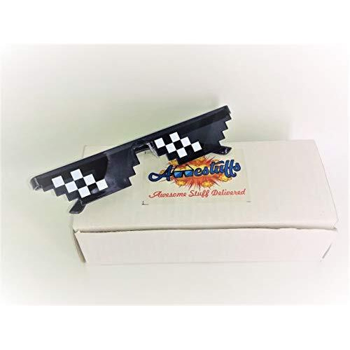 Awestuffs Deal With It Thug Life Non Polarization Sunglasses For Women Men (Rimless, Black)