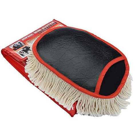 Jopasu Microfiber Mini Duster Brush (Pack Of 2) For Cleaning Dust From Car Interiors & Bikes. Scratch Proof, Water Saver & Eco-Friendly Brush, Black