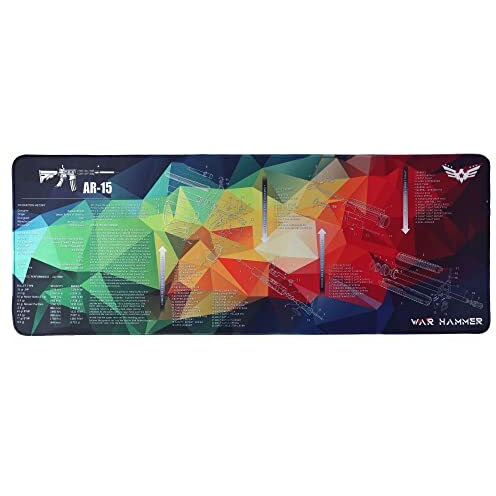 War Hammer Gx1050 Extended Size Gaming Mouse Pad| Stitched Edges| Non-Slip Rubber Base|Computer Laptop|Keyboard Mouse Pad For Office & Home (Extended Xl, Blue Ar)