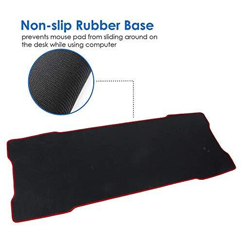War Hammer Gx1050 Extended Size Gaming Mouse Pad| Stitched Edges| Non-Slip Rubber Base|Computer Laptop|Keyboard Mouse Pad For Office & Home