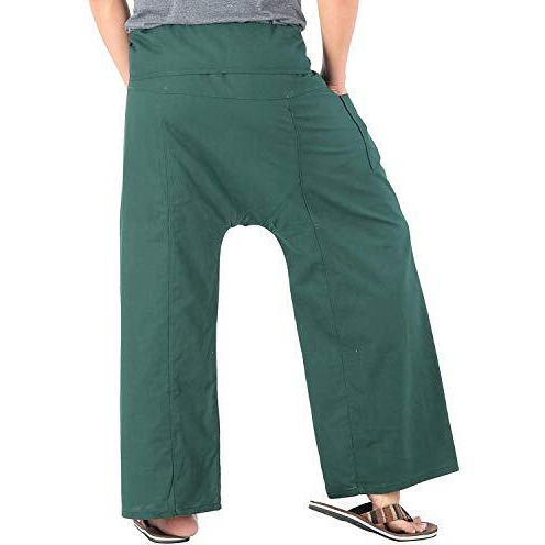 Whitewhale Men's Loose Fit Cotton Pants (Whitewhale-India-520_Dark Green_Free Size)