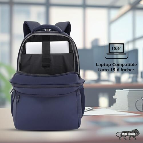 Lavie Sport 47Cm Osprey 28 Litres Laptop Backpack For Men & Women | Business Laptop Bag | Upto 15.6" Notebook/Macbook Compatible (Navy)