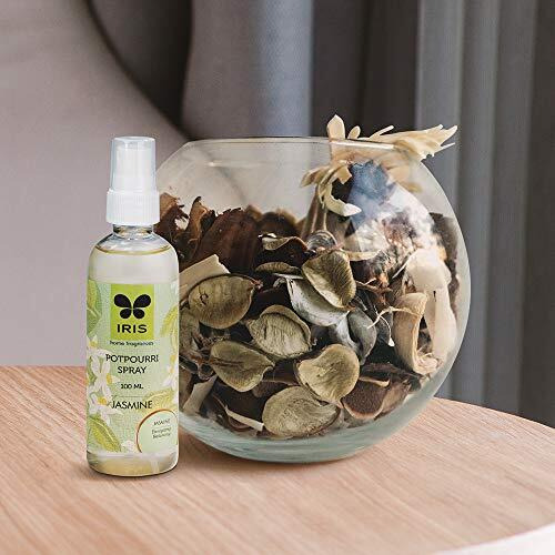 Iris, Home Fragrance, Jasmine Potpourri Spray, Jasmine Scent, Toxin-Free, Fine-Living Fragrance, Aromatherapy, Mood Enhancer, Made In India - 3.5 Cm X 3.5 Cm X 16.3 Cm  100 Ml