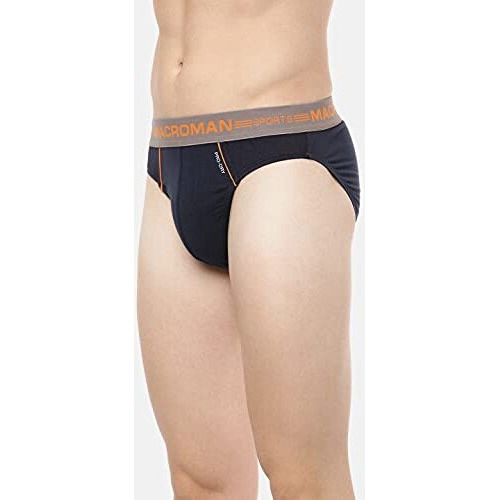 Macroman M-Series Men's Cotton Brief (8903978011882_Msp001_Large_Navy)