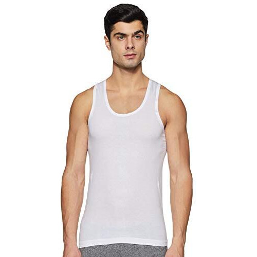 Rupa Jon Men's Plain Vest (Pack Of 10) (Rjnjnvsnrnfd02085_White_85 Cm)
