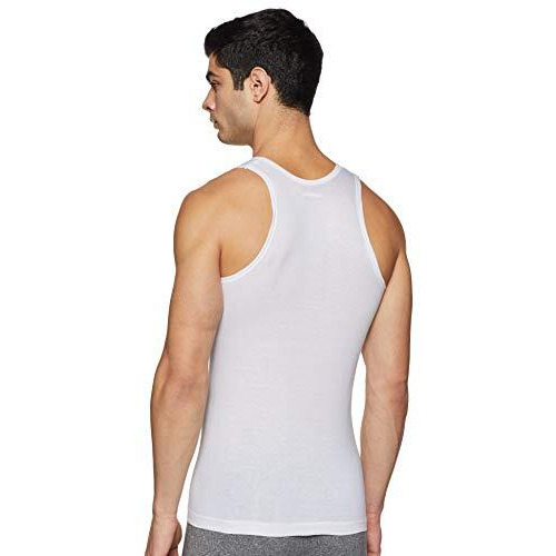 Rupa Jon Men's Plain Vest (Pack Of 10) (Rjnjnvsnrnfd02085_White_85 Cm)