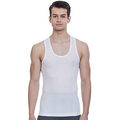 Rupa Jon Men's Scented 3P Wht Vest Plain (Pack Of 3) (Rjnjnvsnrn3P02085_White_85 Cm)