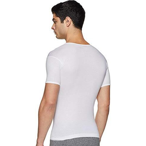 Rupa Men's Solid Regular Fit Vest (Pack Of 3) (Rjnjnvsnrs3P02090_White 90 Cm)