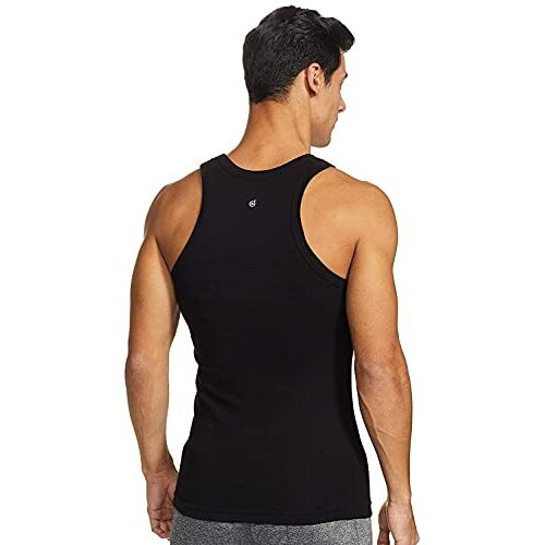 Macroman M-Series Exquizite - Derby Classic Vest For Men|100% Cotton|Pack Of 1 Black