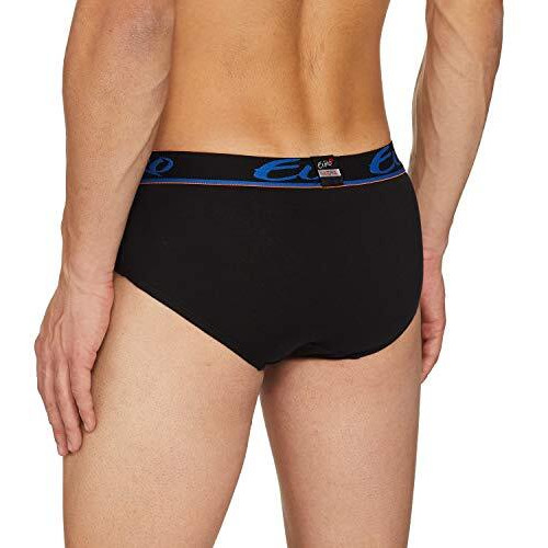 Euro Men's 100% Cotton Modern Standard Solid (Pack Of 2) (Micra Brief Twin Pack_Assorted_085)
