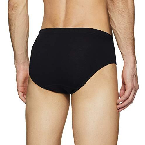 Euro Men's 100% Cotton Modern Standard Striped Brief (Pack Of 5) Regular_Assorted_100