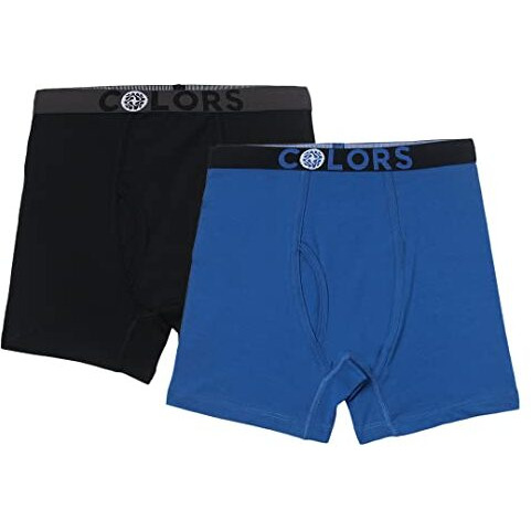 Rupa Frontline Colors Kid's Front Open Long Trunks 113 | Soft-Touch Cotton Stretch | Snug Fit | Breathable Fabric | Pack Of 2