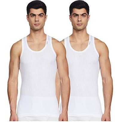 Rupa Frontline Sleeveless Round Neck Vest For Men, 100% Cotton Material, Pack Of 2