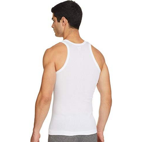 Rupa Frontline Sleeveless Vest For Men, 100% Cotton Material, Round Neck, Pack Of 2 White