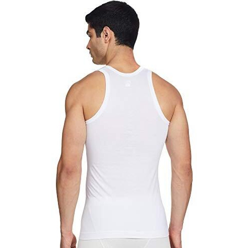 Rupa Frontline Men's Pack Of 3 Standard Solid (Fl Vest Wht_White_090)