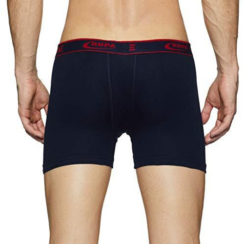 Rupa Frontline Men's Pure Cotton Classic Regular Solid Drawer (Pack Of 2) (Fl Dcif-Nv/Gr_Po2_85_Navy, Grey_085)